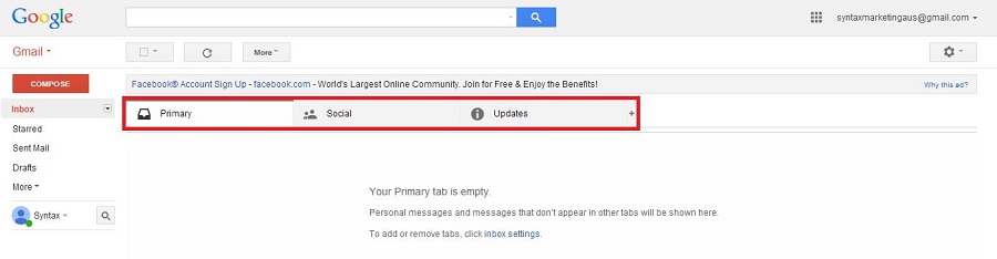 Gmail Inbox Folders